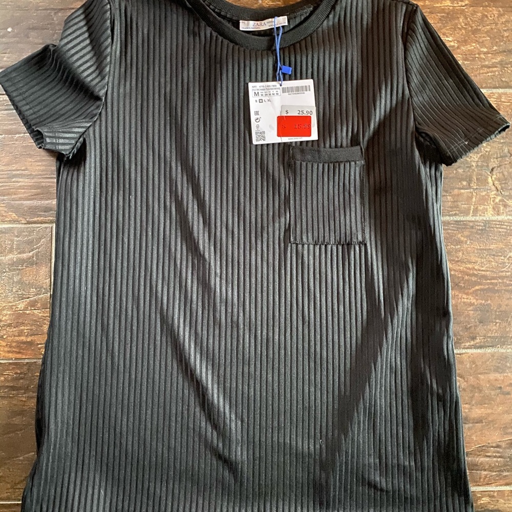 Zara ribbed tee
